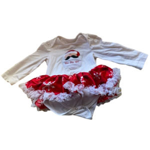 3/$20 6-9 month Santa tutu dress 73/48 size Christmas